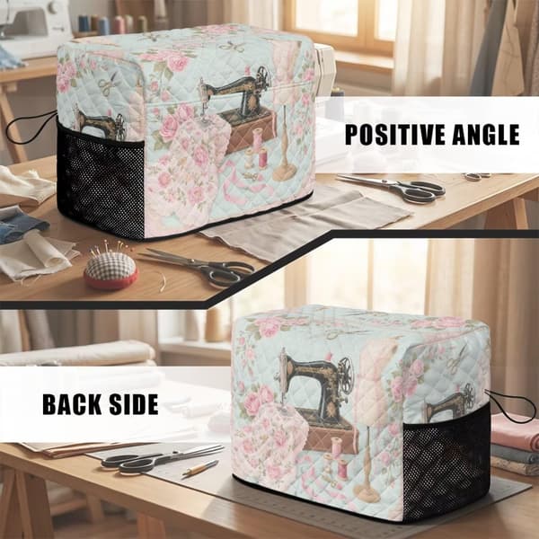 Vattert symaskindeksel Symaskintrykk 5 Sewing Machine Print 5