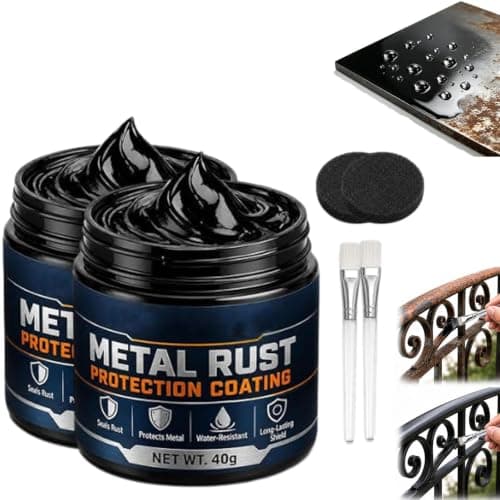 Metal Rustbeskyttelse Sort Reparationspasta, 3-i-1 Anti-Rust Belægning, 2 STK 2PCS