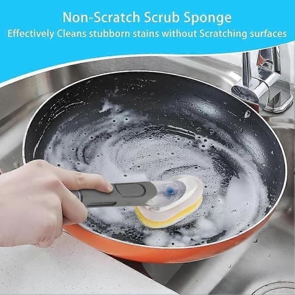 12-pack diskborste svamprefill för Scrub Daddy, ersättningshuvuden, diskborste, svamperingshuvuden, gul