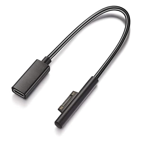 Surface Connect til USB-C ladekabel, kompatibel med Surface Pro7 Go2 Pro6 5/4/3 Laptop1/2/3 & Su