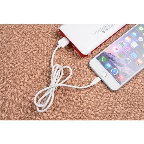 Lightning-kaapeli iPhone & iPad, 2 metriä, valkoinen – CE-sertifikaatti
