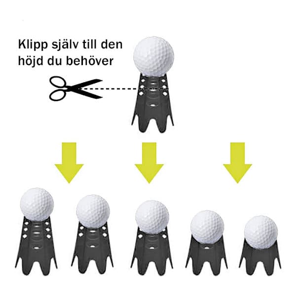 Golfsimulatorpinde 6-pak