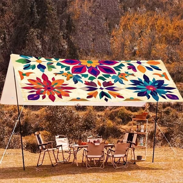 Skyggeduk, for gårdsplasser, hager, kafeer og camping (180x180CM)