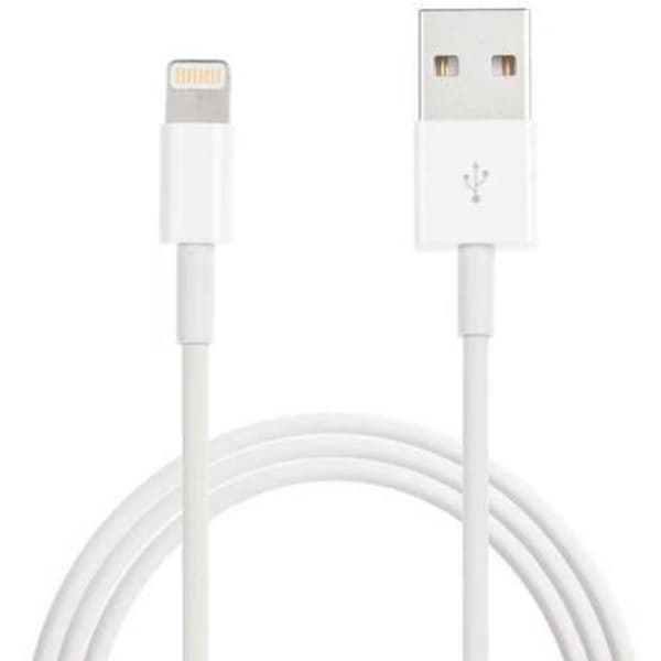 2M lader iPhone 5/6/6s/6 Plus/7/8/X/11/iPad Hvit