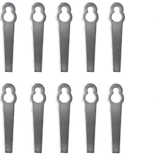 10 stk universelle metallgressklipperblader, erstatningsblader for gresstrimmer og kantklipper
