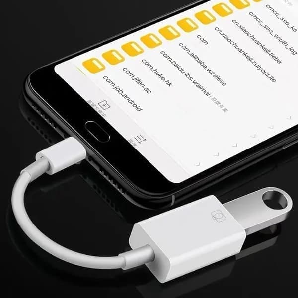 iPhone-adapter til USB - USB 2.0 hunn til Lightning - OTG