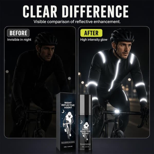 Nattrefleksspray, 100 ml selvlysende maling med høy synlighet (blå) Blue