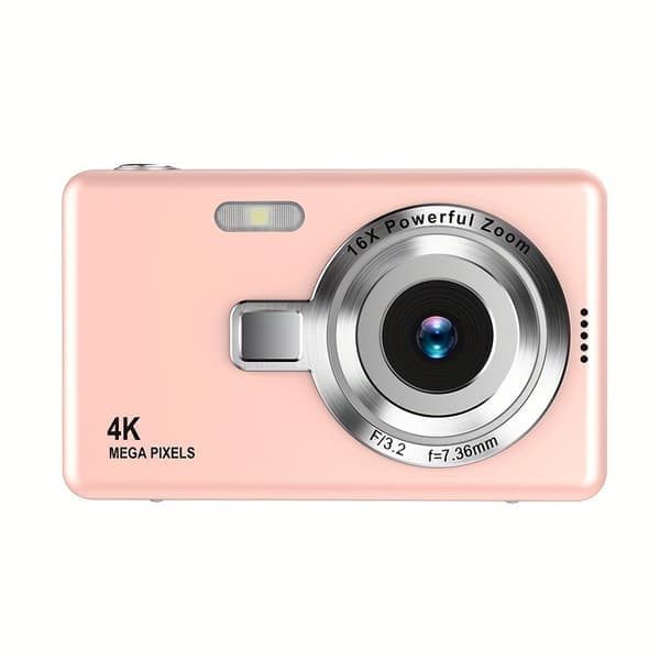 Digitalt kamera HD digitalkamera Autofokusfunksjon Rosa