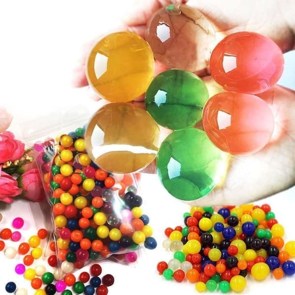 100g Jättefärgade Vattenpärlor / Vattenkristaller 4 - 5cm