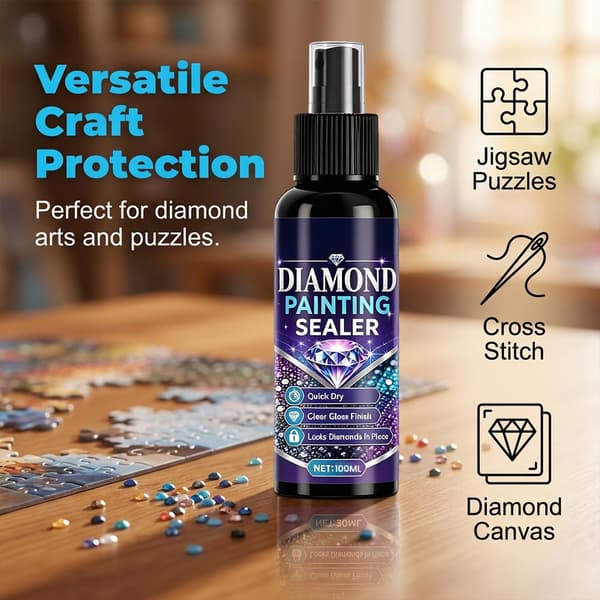 Diamantmålningsförseglingsspray, 2026 Ny diamantkonstförseglare (2, 100 ml) 2 100 Ml