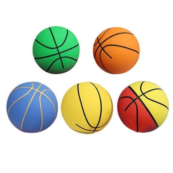 Liten basketboll, minigummibasketboll, blå Blue