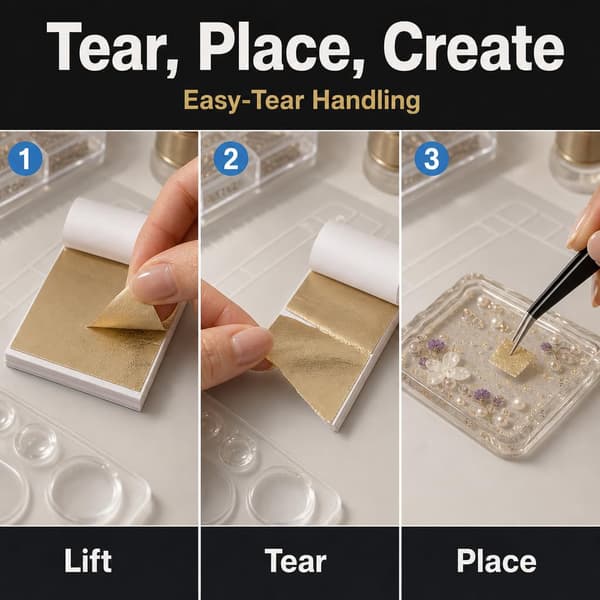 100 st gyllene löv DIY konstpapper för klippbok
