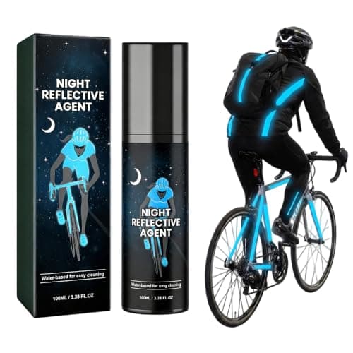 Nattrefleksspray, 100 ml selvlysende maling med høy synlighet (blå) Blue