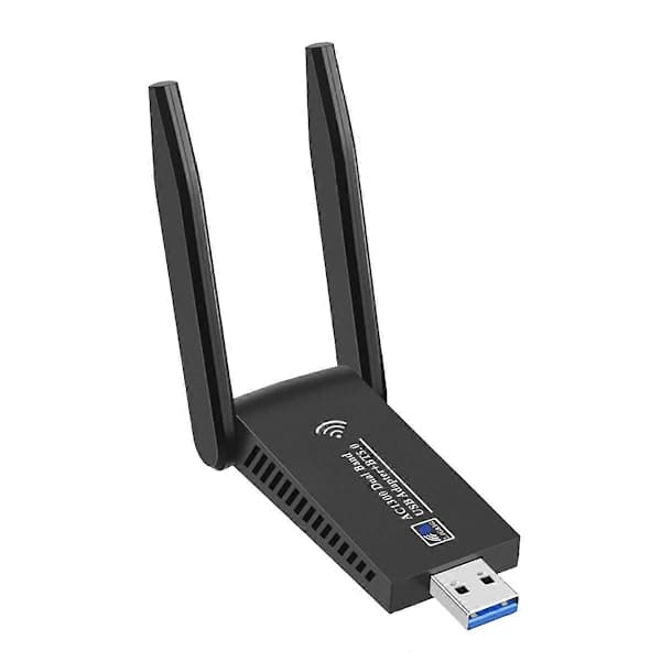 1300 Mbps USB WiFi-adapter USB 3.0 Bluetooth 5.0-dongle 2,4 GHz og 5 GHz Dual Band WiFi 5 trådløs WLAN-mottaker