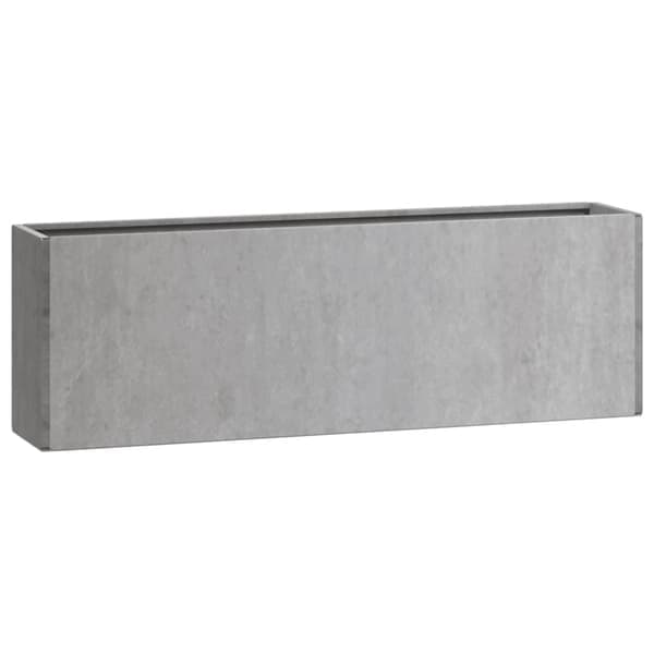 Vidaxl Vægmonterede plantekasser 2 stk. rustfrit stål 53x10x17 cm