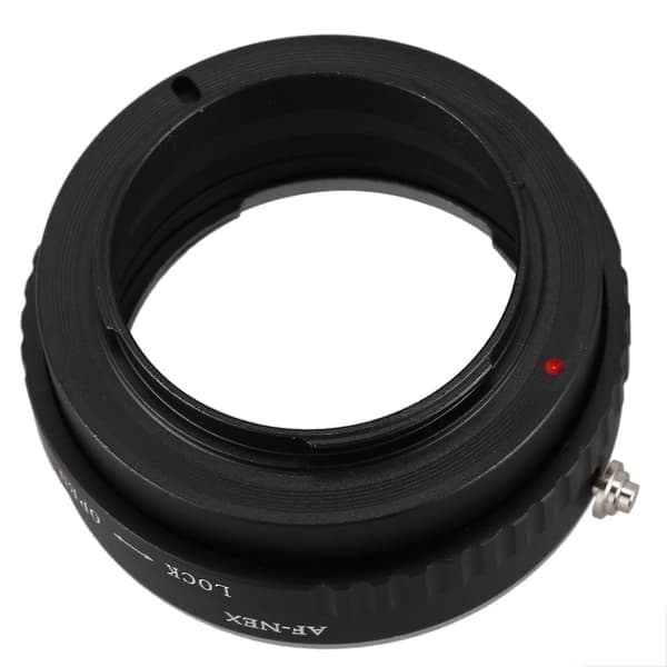 Adapterring för Sony Alpha Minolta AF A-typ objektiv för NEX 3.5.7 E-mount kamera som visas