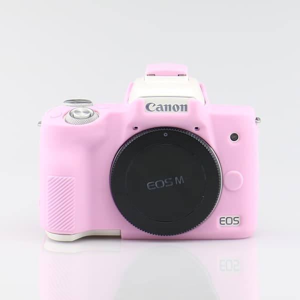 Etui til Canon EOS M50 silikonkameraetui (rosa) (pink)