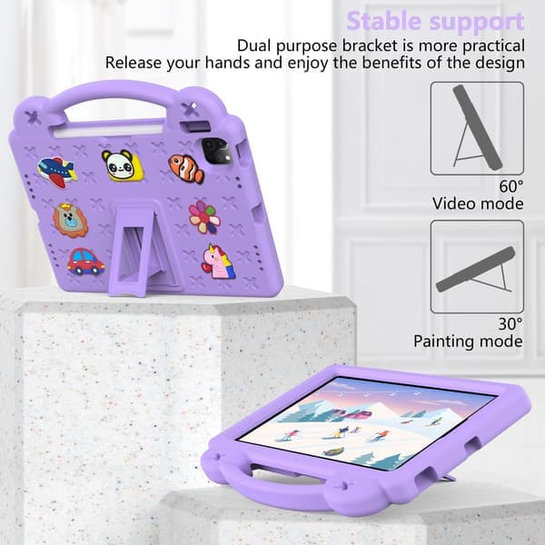 Etui til iPad Pro 13 (2024) Anti-fall (Lys lilla)