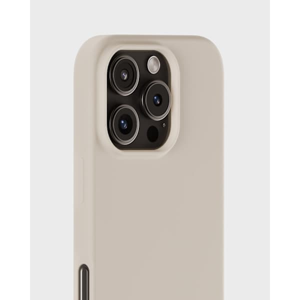 Held iPhone 16 Pro -puhelinkuori silikoni vaaleanbeige