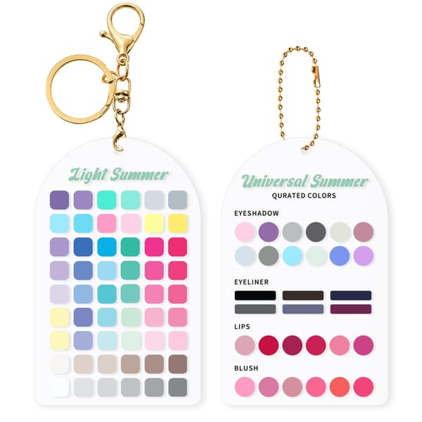 Fargeanalyse Nøkkelring 2 stk, Lys Sommer Lightsummer-2pcs