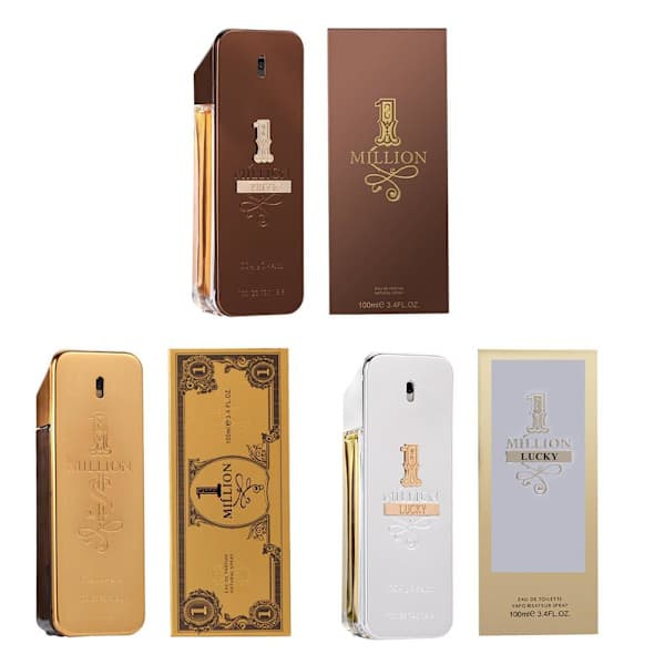 1 Million Lucky Parfym 100 ml Spray för Män vit 100ml white 100ml