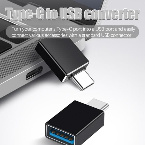 Supernopea sovitin USB-C–USB 3.0, musta