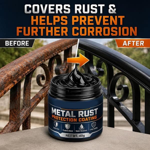 Metal Rustbeskyttelse Sort Reparationspasta, 40g, Langvarig Rustbeskyttelse Black-2pcs 1 Count (Pack of 1)