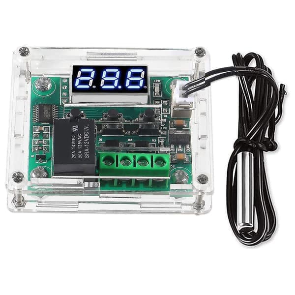 W1209 DC 12V Digital temperaturkontrollerkort - 50 - 110C Elektronisk temperaturkontrollmodul