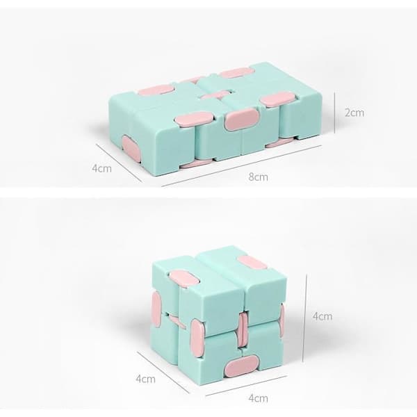 Fidget Toys infinity cube Antistress Blå Blå