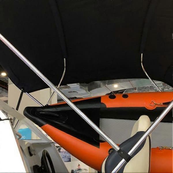 12 stk. nylon bådfastgørelser, sort, passer til 3-bue Bimini Top og yachttilbehør - til 25,4 mm