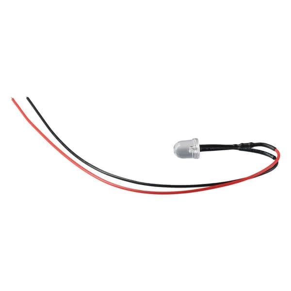 10 stk. ferdigmonterte LED-dioder BLÅ 5MM, Blå, 5mm-5mm blue 5mm-5mm