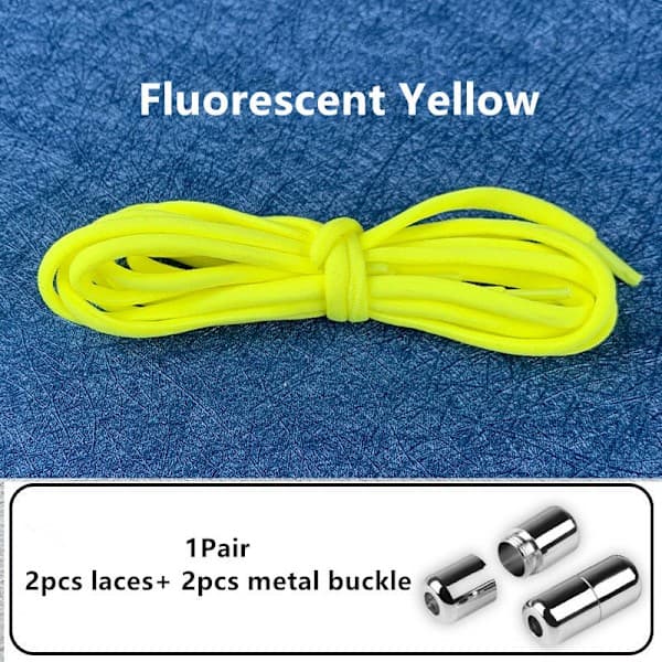 Elastiske snørebånd uden bindebånd - One size - FLUORESCERENDE GRØN FLUORESCERANDE GRÖN