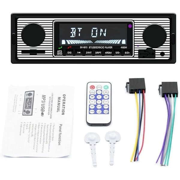 Smart Player Bluetooth Retro MP3 FM Biltillbehör