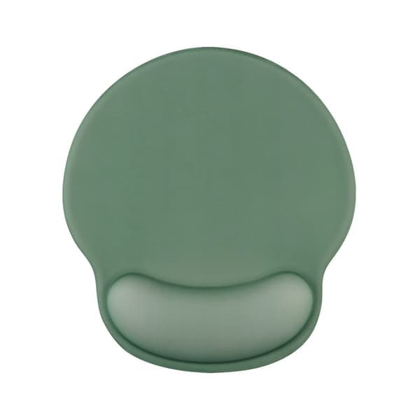 Ergonomisk musemåtte med gel håndledsstøtte (mørkegrøn)