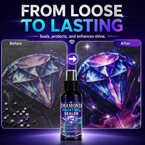 Diamantmålningsförseglingsspray, 100 ml, snabbtorkande diamantkonstförseglingsspray (1 st)