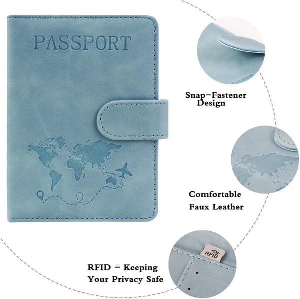 Passfodral med kortplatsplånbok, resetillbehör