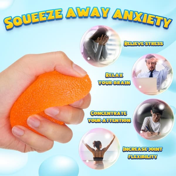 4-PACK Gummy Squeeze Gumdrop Fidget Present Vuxen Söt Sensorisk Fidget Autism Stressboll Kontorspresenter Kub Cube
