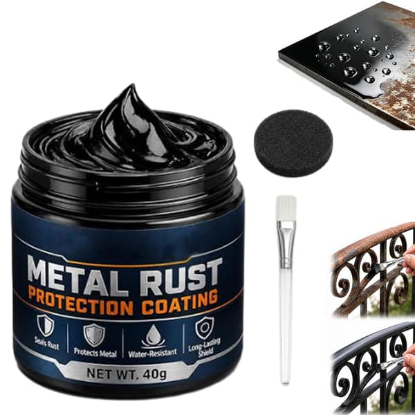 Metal Rustbeskyttelse Sort Reparationspasta, 3-i-1 Anti-Rust Belægning, 1 STK 1PCS