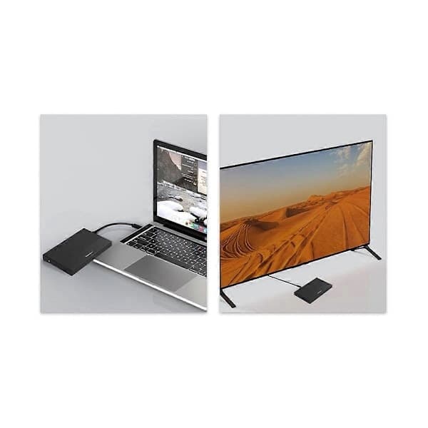 6TB Bærbar Ekstern Harddisk, 2,5-Tommer USB-lagerenhed, Sort