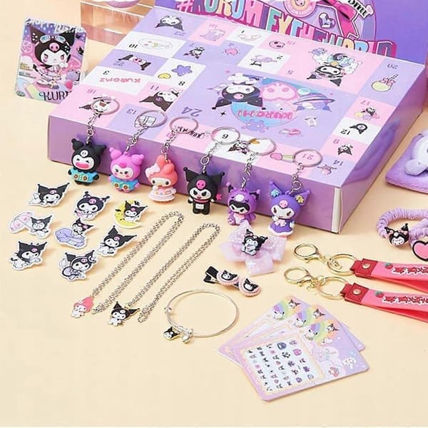 Joulukalenteri lelufiguurit Sanrio Kuromi 33 osaa