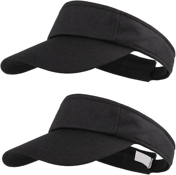 Visirhette Kvinner Menn Justerbar Solskjerm Baseball Golf Caps for Tenåringer