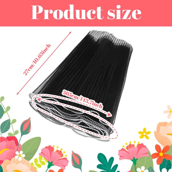 Elegaperma 4 Yards Sort Perlenet til Buketter, Sort Net Buketindpakning