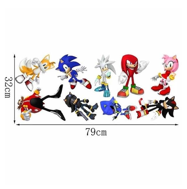 Sonic Hedgehog Veggdekor for Barnerom
