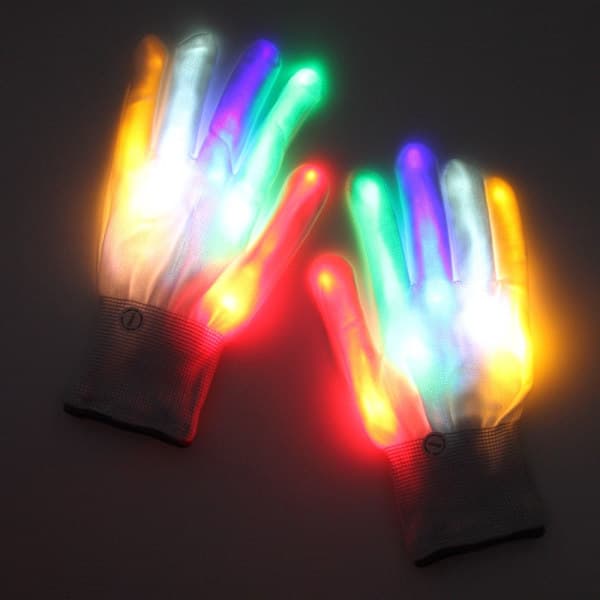 Farverig Flash Farverig Handske Scene Forstærker Cool LED Handsker