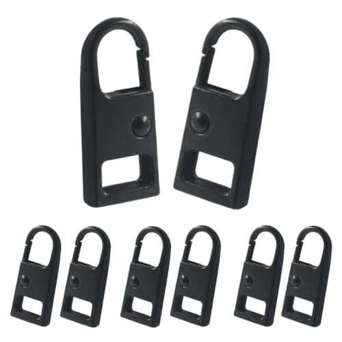 BAPLFT 8 kpl metallivetoketjun vetimiä, 2,6 cm, musta Black