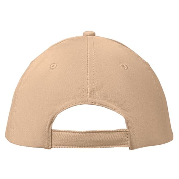 MidOcean Basie 6-panels caps, elfenben, én størrelse Ivory One Size