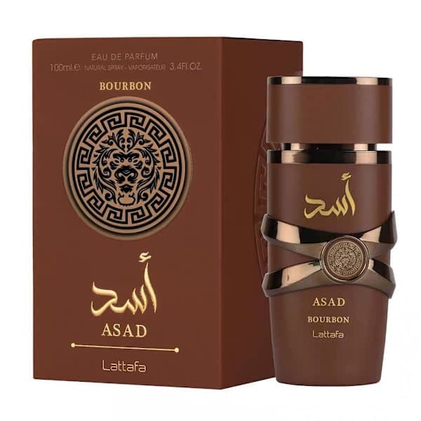 Lattafa Asad Bourbon Eau De Parfum Spray for menn og kvinner 100 ml