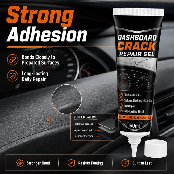 Professionell bilinstrumentbräda sprickreparationsgel, originalfärgsmatchning (30ml*2) 30ml*2
