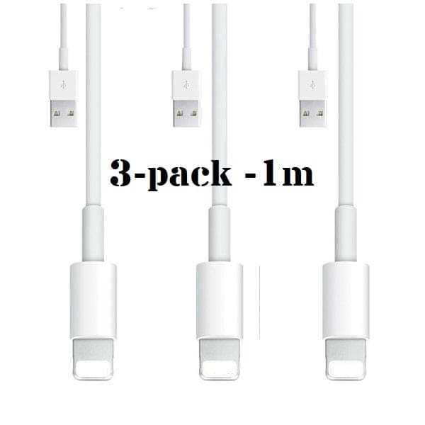 3-pack - Laddkabel Lightning kompatibel med iPhone - Laddare
