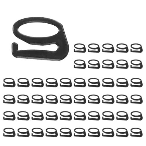 MECCANIXITY BH-kroker for stropper, 9-formede BH-kroker erstatning 15mm / 50 Black